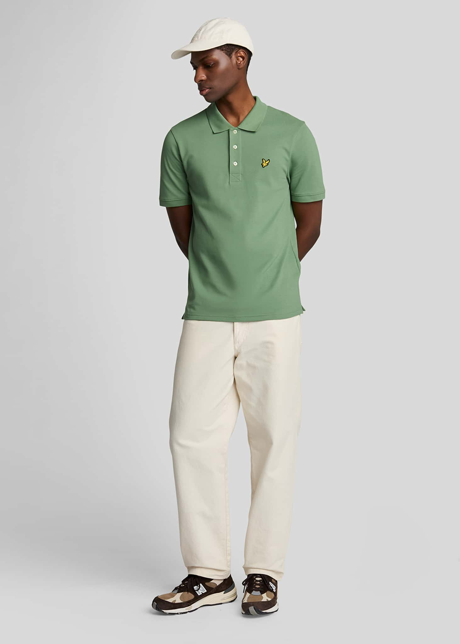 Lyle & Scott Polo's Plain polo - smoke green