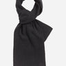 Lyle & Scott Sjaals Lambswool ribbed scarf - jet black marl