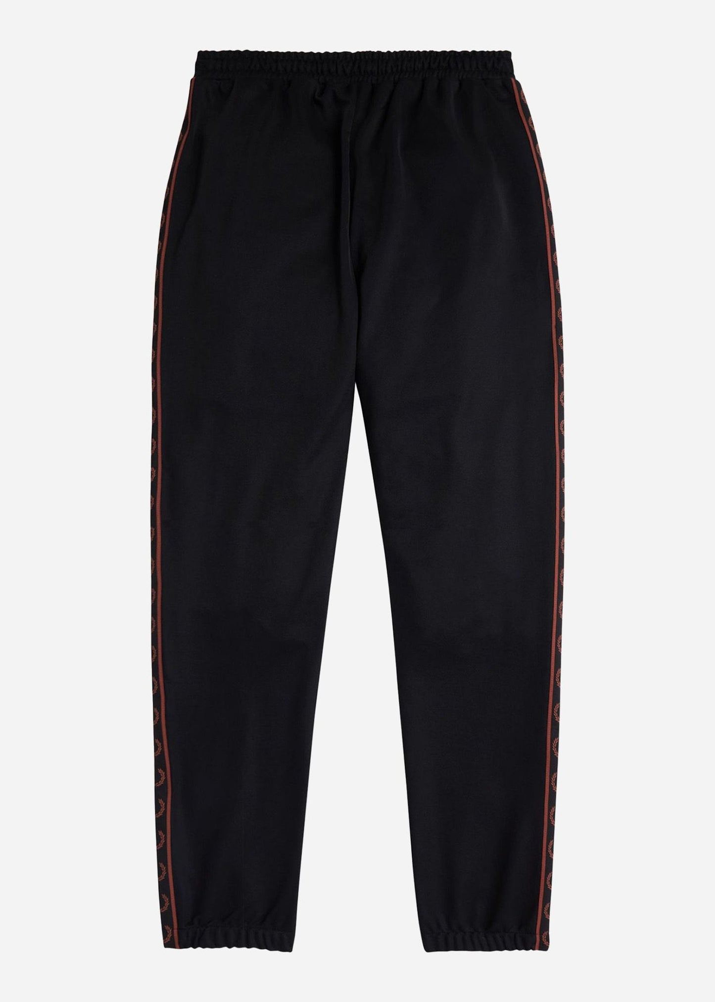 Fred Perry Jogginbroeken  Contrast tape track pant black whisky brown 