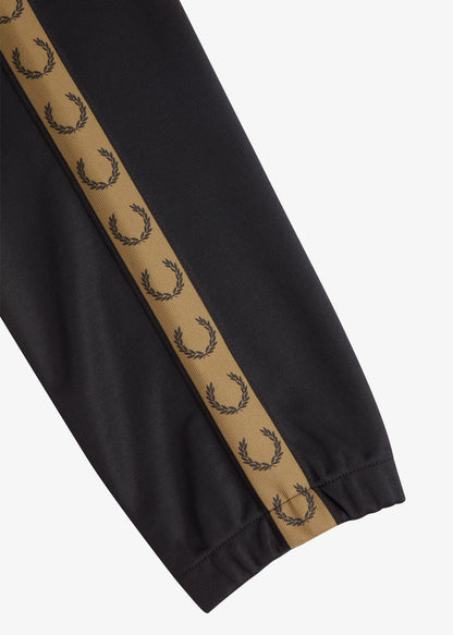 Fred Perry Broeken  Seasonal taped track pant - black shaded stone 