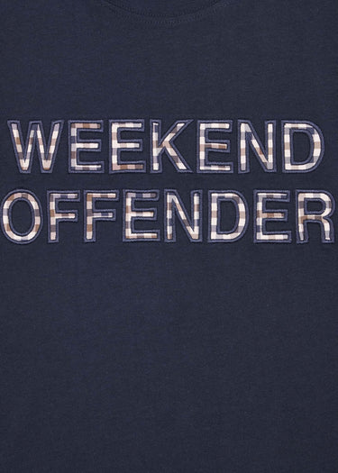 Weekend Offender T-shirts Tornaco - navy mid house check