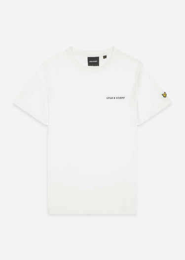 Lyle & Scott T-shirts Embroidered t-shirt - white jet black
