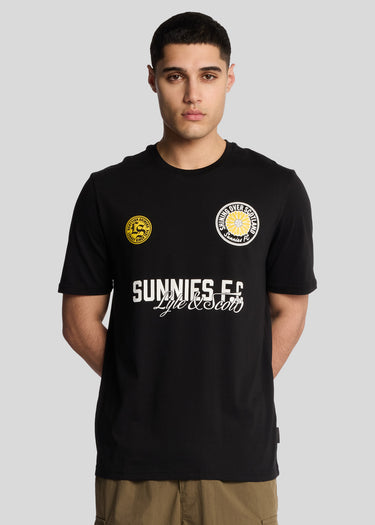 Lyle & Scott T-shirts Sunnies fc graphic t-shirt - jet black