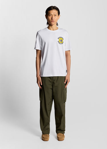 Lyle & Scott T-shirts Sunnies pool bar graphic t-shirt - white