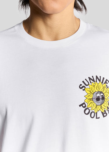 Lyle & Scott T-shirts Sunnies pool bar graphic t-shirt - white
