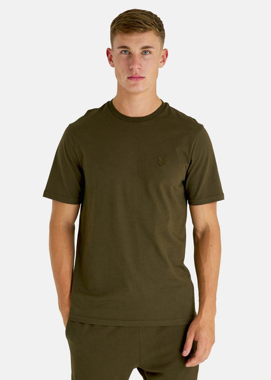 Lyle & Scott T-shirts  Tonal eagle t-shirt - olive 