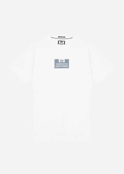 Weekend Offender T-shirts  Dygas - white blue house check 