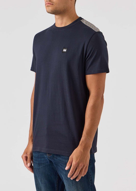 Weekend Offender T-shirts  Diaz - navy blue house check 