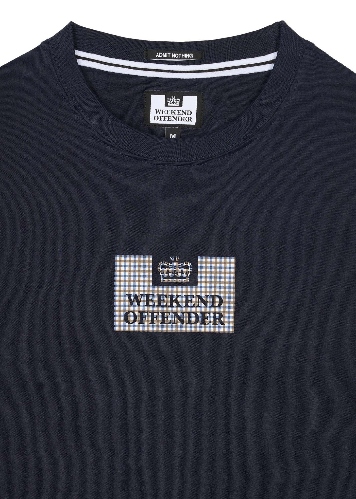 Weekend Offender T-shirts  Dygas - navy house check 