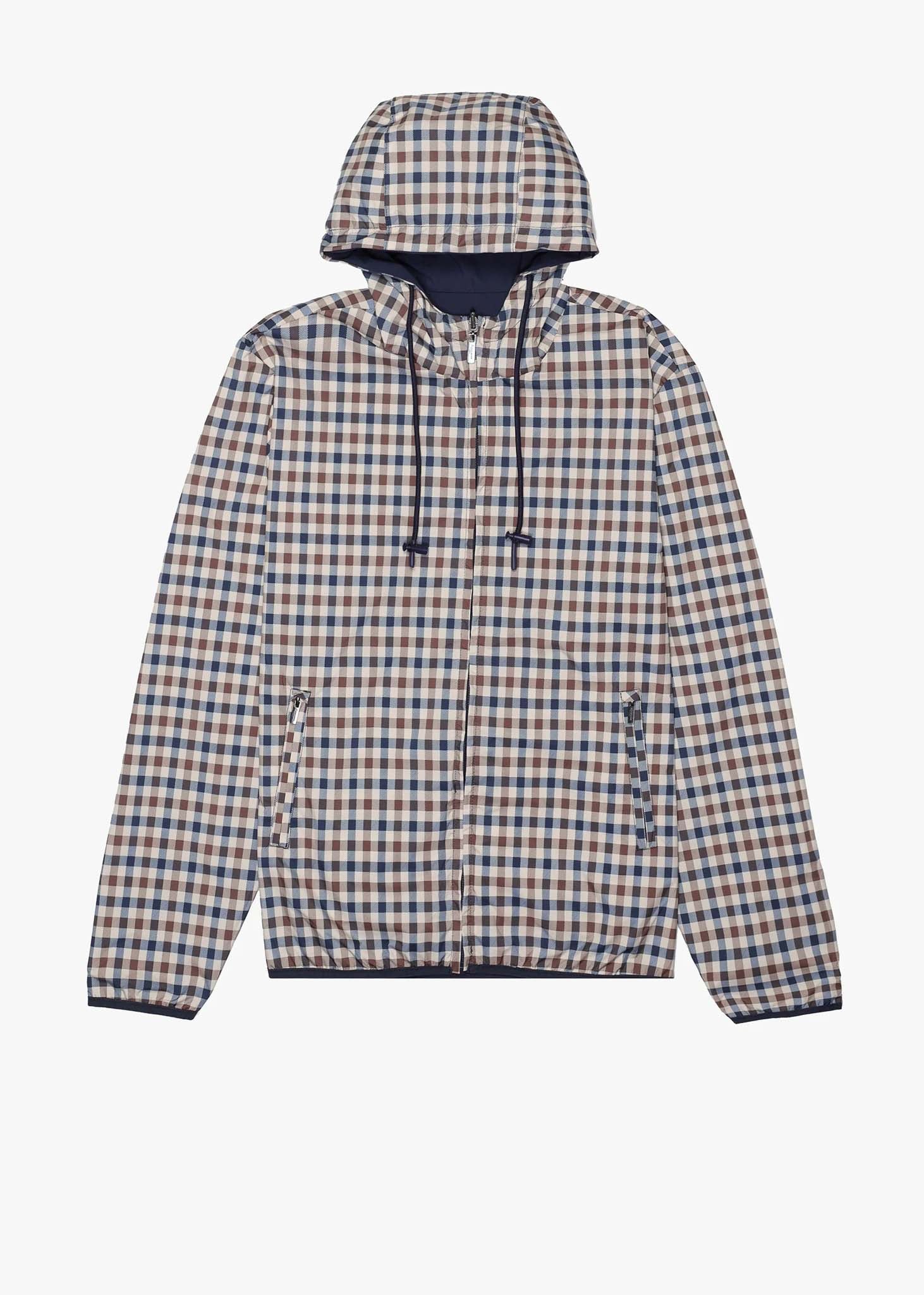 Aquascutum Jassen Hooded reversible sailor jacket - navy