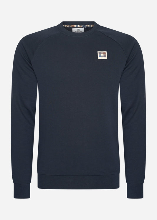 Aquascutum Truien Active patch crewneck - navy