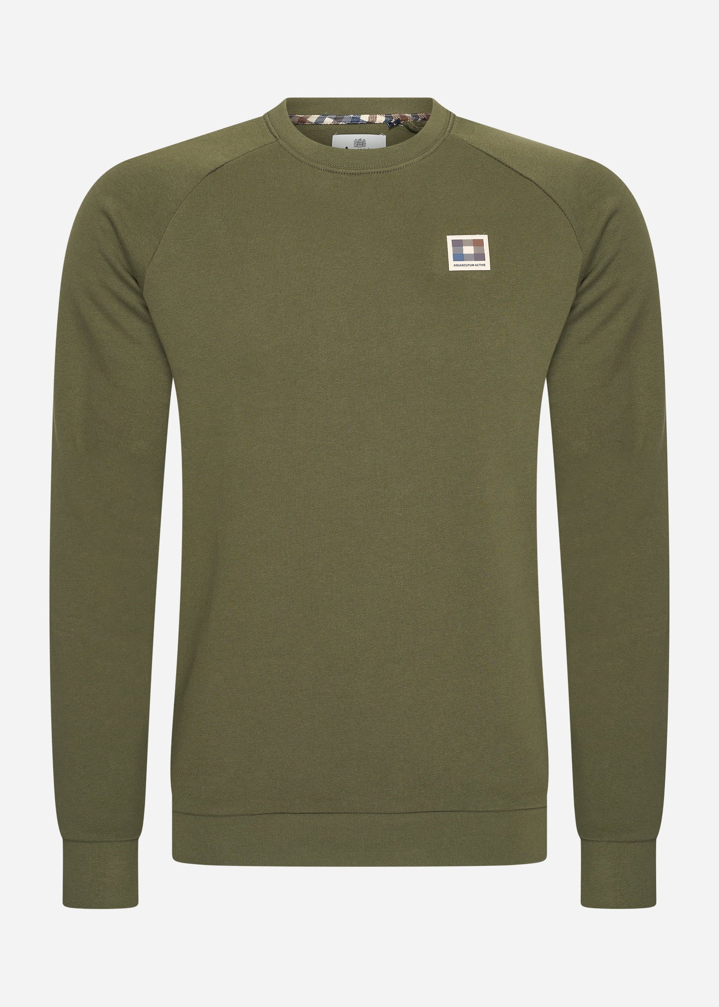 Aquascutum Truien Active patch crewneck - army green