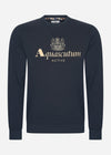 Aquascutum Truien Active big logo sweatshirt - navy