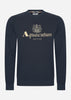 Aquascutum Truien Active big logo sweatshirt - navy