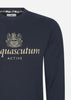 Aquascutum Truien Active big logo sweatshirt - navy