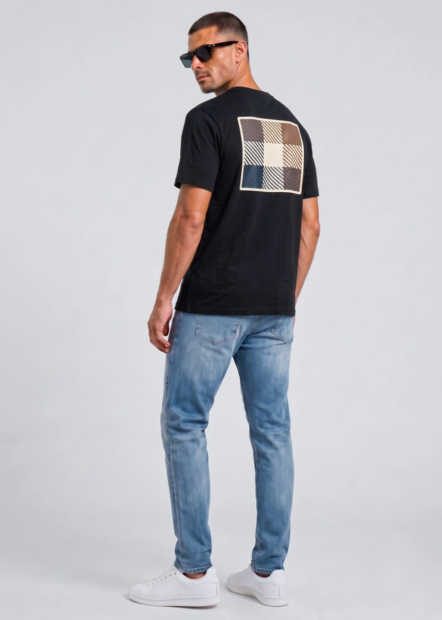Aquascutum T-shirts Back graphic t-shirt - black