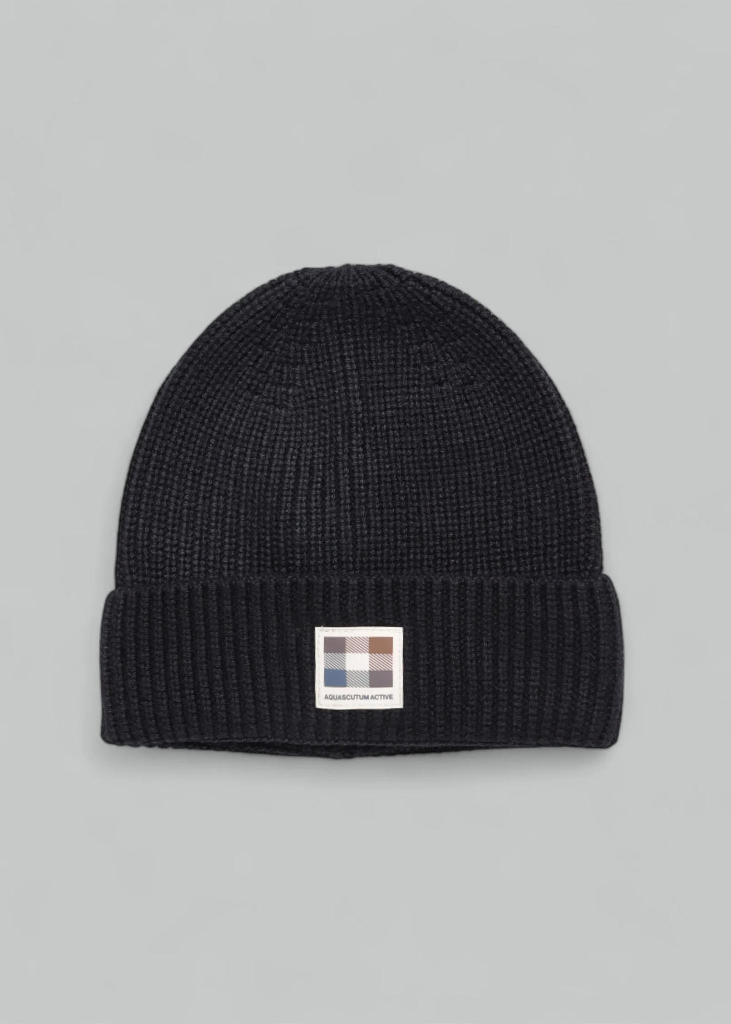 Aquascutum Mutsen Active beanie patch - black