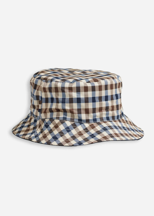 Aquascutum Bucket Hats Hydro active reversible bucket hat - navy