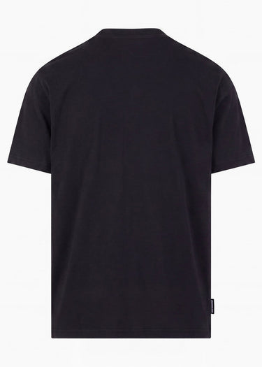 Aquascutum T-shirts Central logo t-shirt - black
