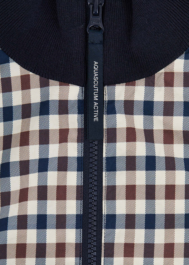 Aquascutum Vesten Club tech fz sweater - navy