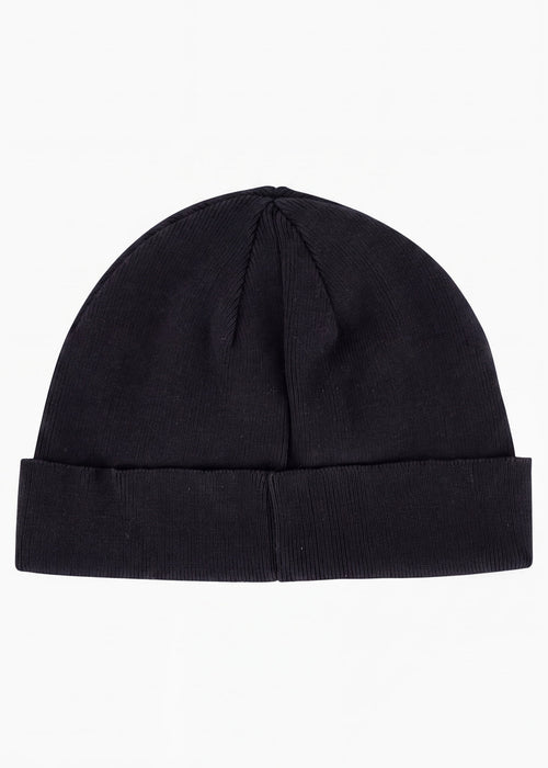 Nylon pocket beanie - black