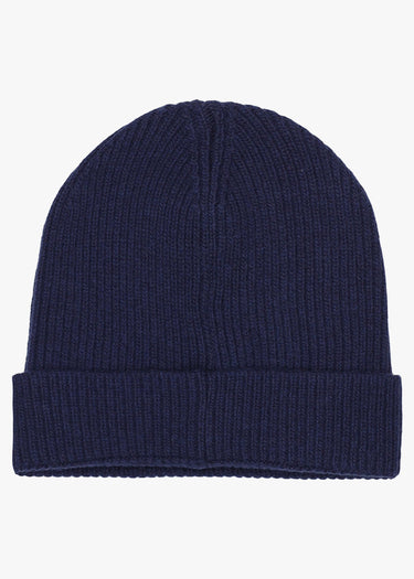 Aquascutum Mutsen Rubber patch beanie - navy