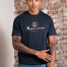 Aquascutum T-shirts Big logo t-shirt - navy