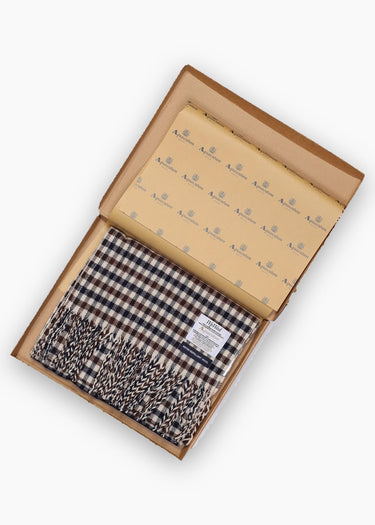Aquascutum Sjaals Wool icon scarf - original club check