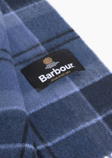 Barbour Sjaals Barbour mineral tartan wool cashmere scarf - midnight loch