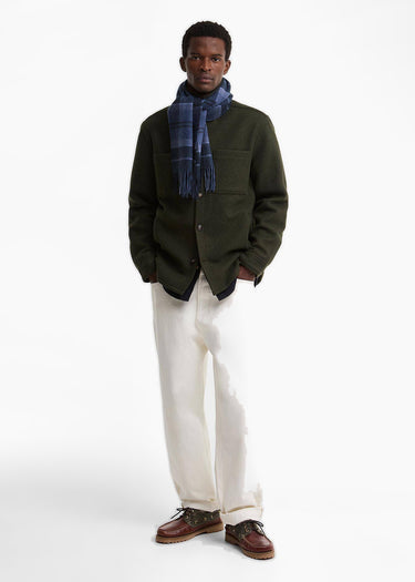 Barbour Sjaals Barbour mineral tartan wool cashmere scarf - midnight loch