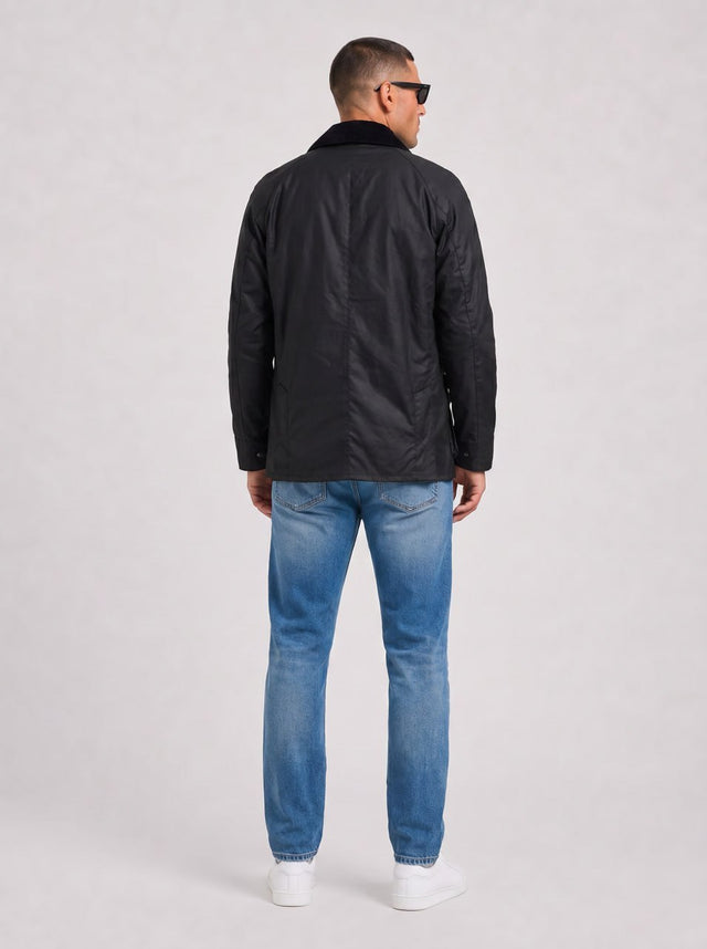 Barbour Jassen Barbour ashby wax jacket - black classic