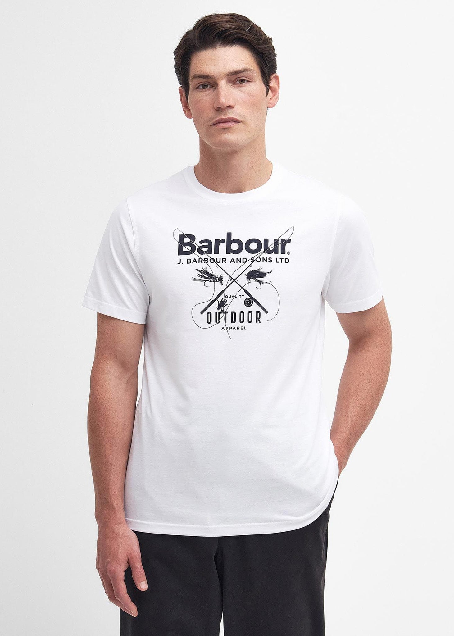 Barbour T-shirts  Fly tee - white 