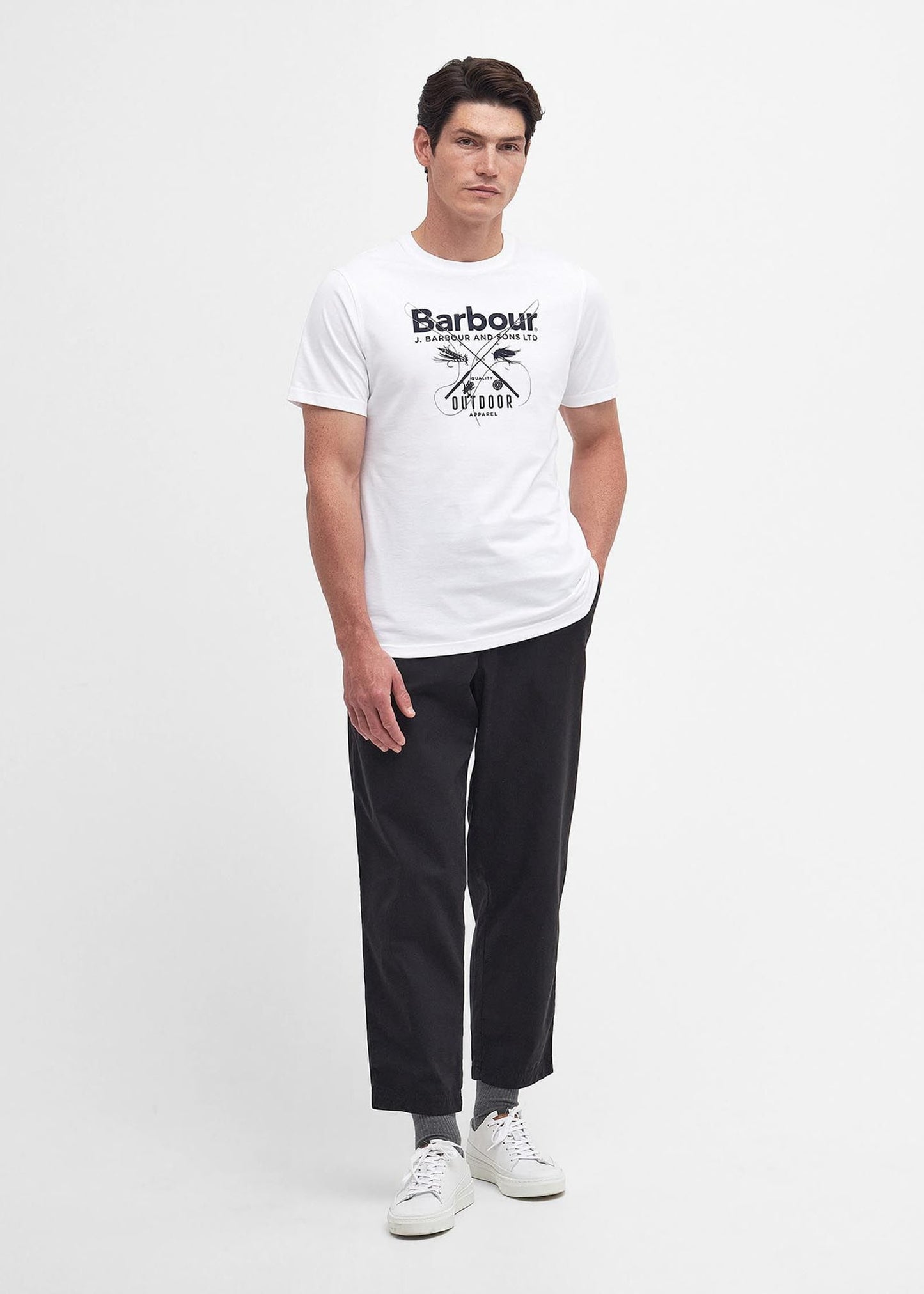 Barbour T-shirts  Fly tee - white 