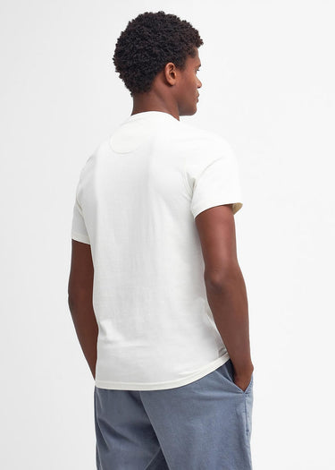 Barbour T-shirts  Logo tee - ecru 