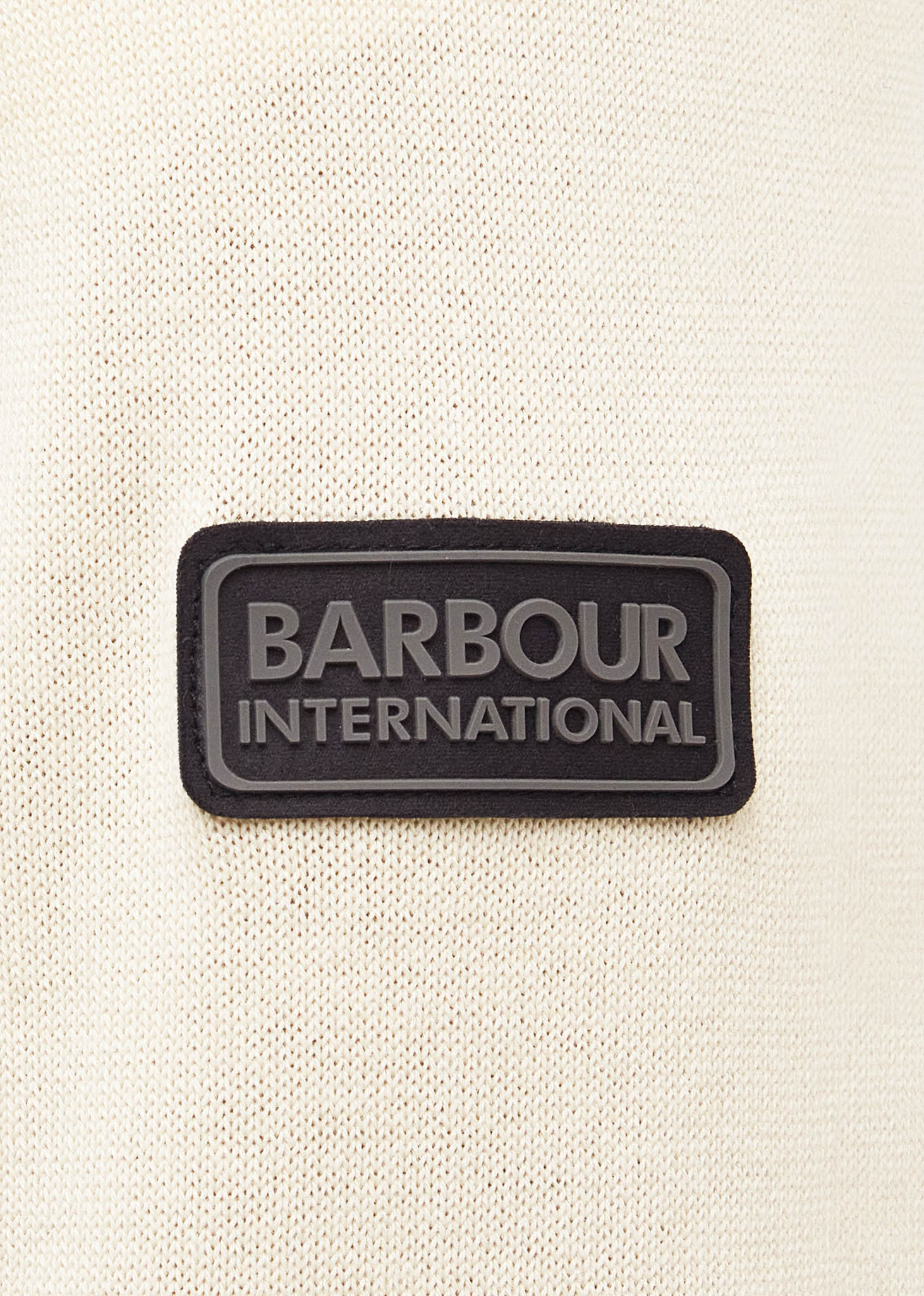 Barbour International Truien  Murrey quarter placket knit - dove grey 