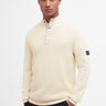 Barbour International Truien  Murrey quarter placket knit - dove grey 