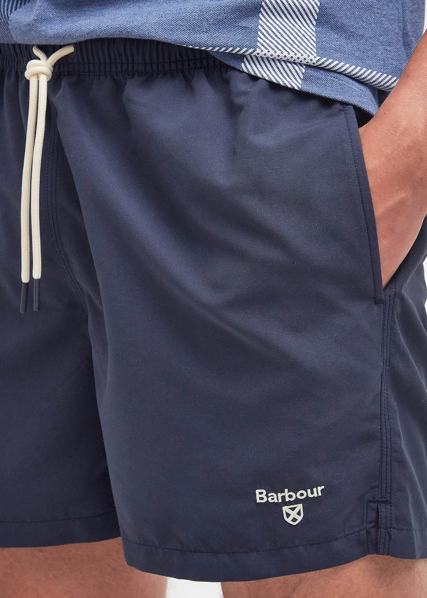 Barbour Zwembroeken  Staple logo swim short - navy 