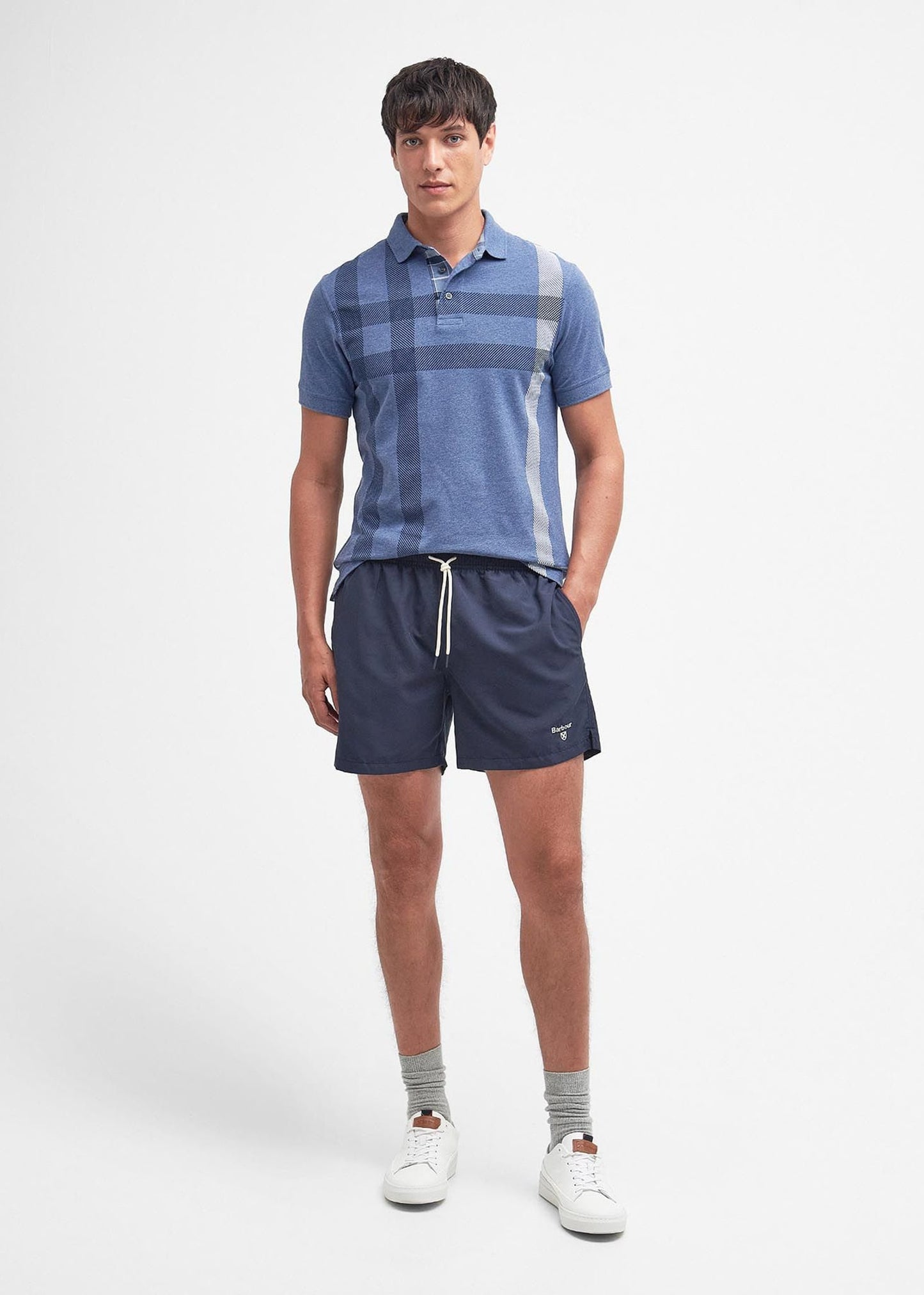 Barbour Zwembroeken  Staple logo swim short - navy 