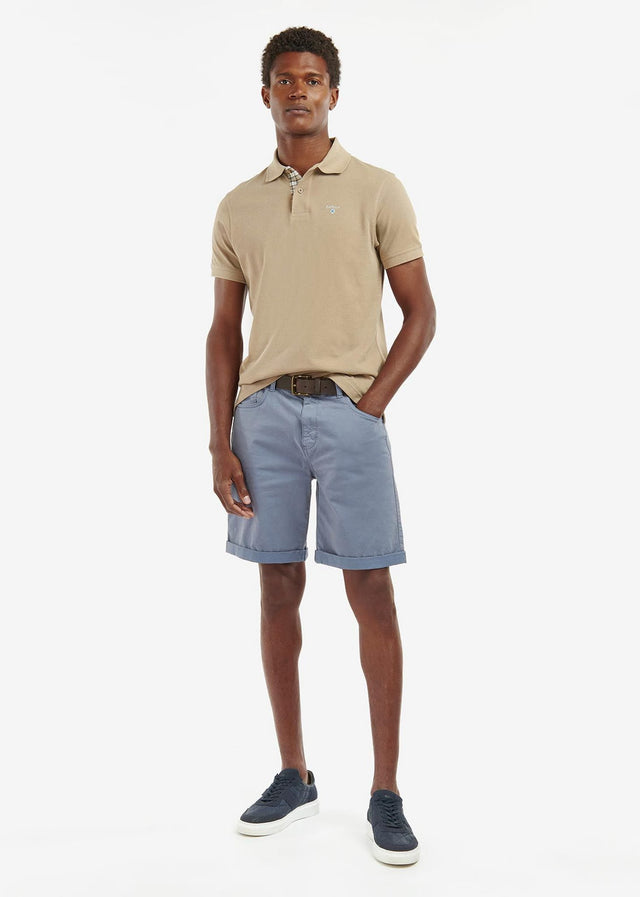 Barbour Polo's  Tartan pique polo - washed stone 