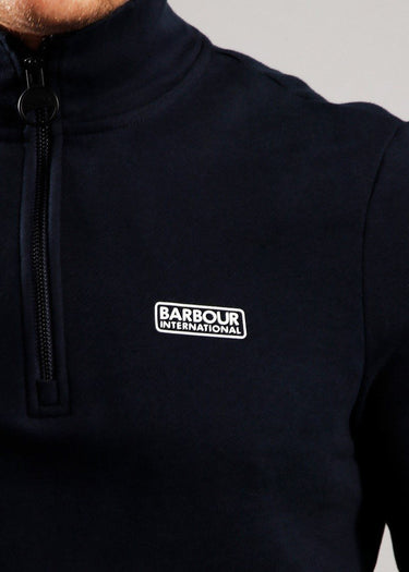 Barbour International Truien Essential half zip sweat - international navy