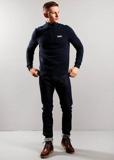 Barbour International Truien Essential half zip sweat - international navy