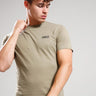 Barbour International T-shirts Small logo tee - bleached olive