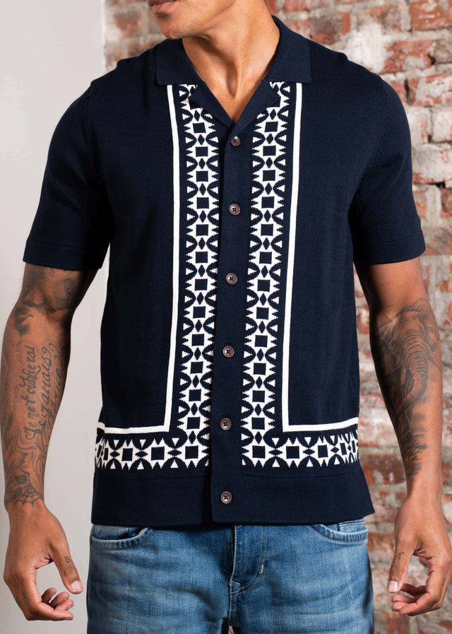 Ben Sherman Overhemden Border resort shirt - dark navy
