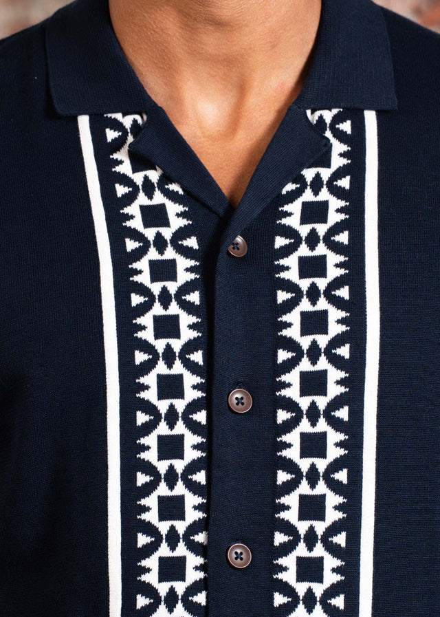 Ben Sherman Overhemden Border resort shirt - dark navy