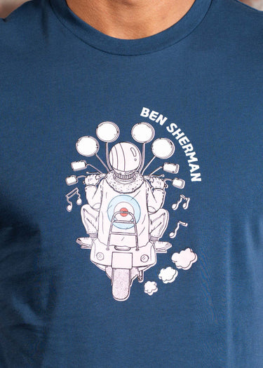 Ben Sherman T-shirts Mod Scooter - indigo