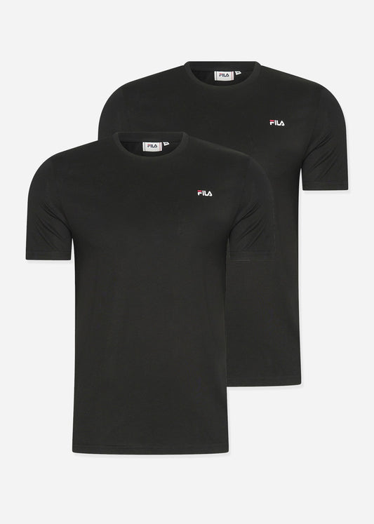 Fila T-shirts  Brod tee 2 pack - black 