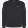 Lyle & Scott Truien Loopback embroidered crew neck sweatshirt - jet black white