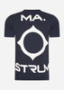 MA.Strum T-shirts  Oversized back logo print tee - ink navy 