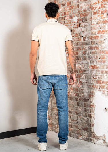 Fred Perry Polo's Twin tipped fred perry shirt - oatmeal snow white anchor grey