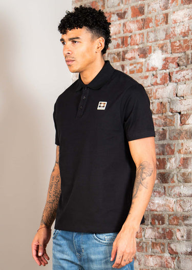 Aquascutum Polo's Stretch piqué badge polo - black